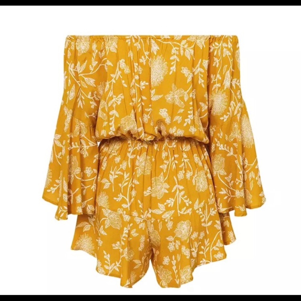 Floral  boho Romper,Floral jumpsuit,Rompers - Picture 3 of 7